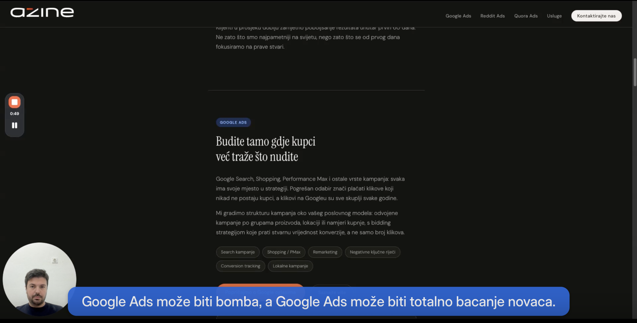 Google Ads video